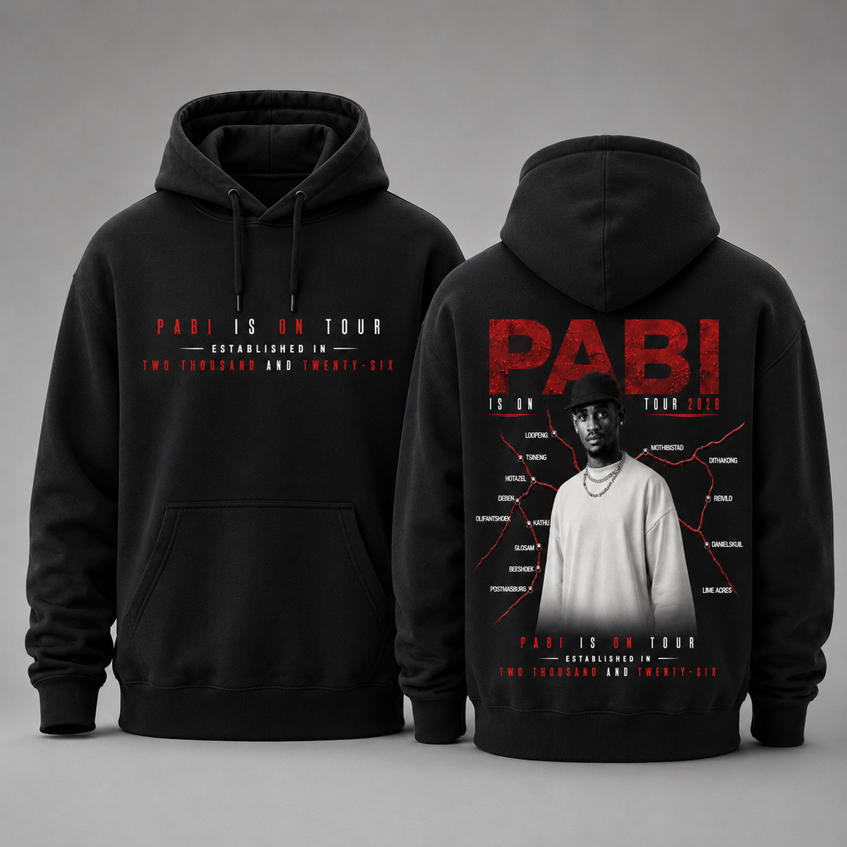 PABI IS ON TOUR 2026 Limited Edition Hoodie – Black